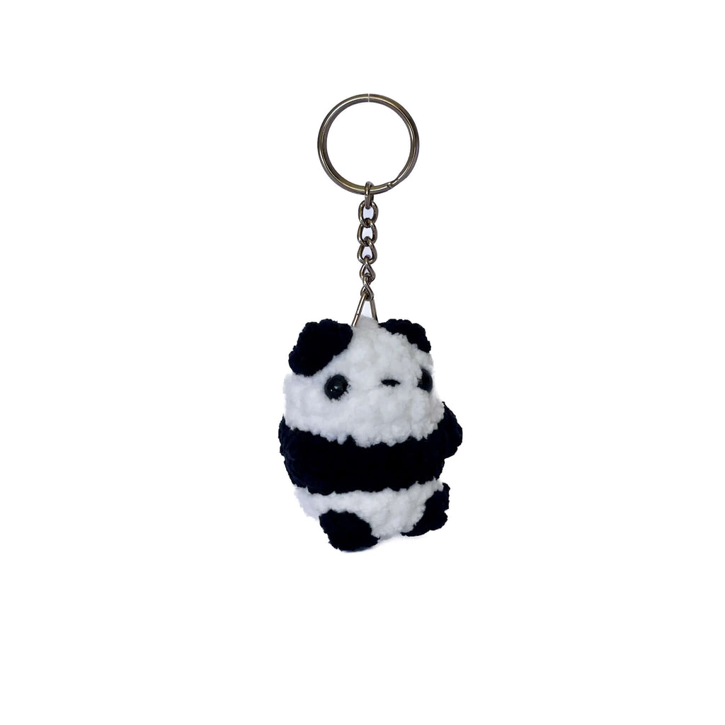 Peluş Panda Anahtarlık – El Yapımı Amigurumi Hediyelik | Zovi