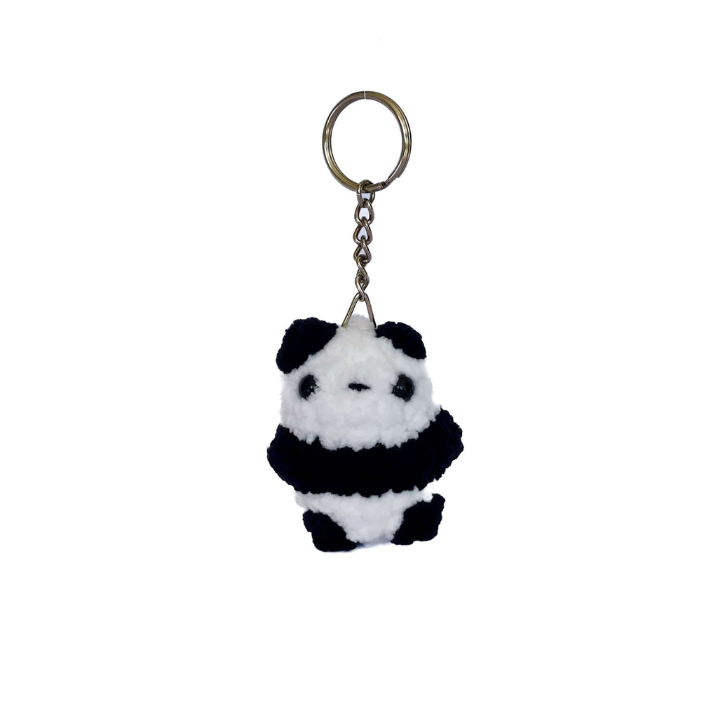 Peluş Panda Anahtarlık – El Yapımı Amigurumi Hediyelik | Zovi