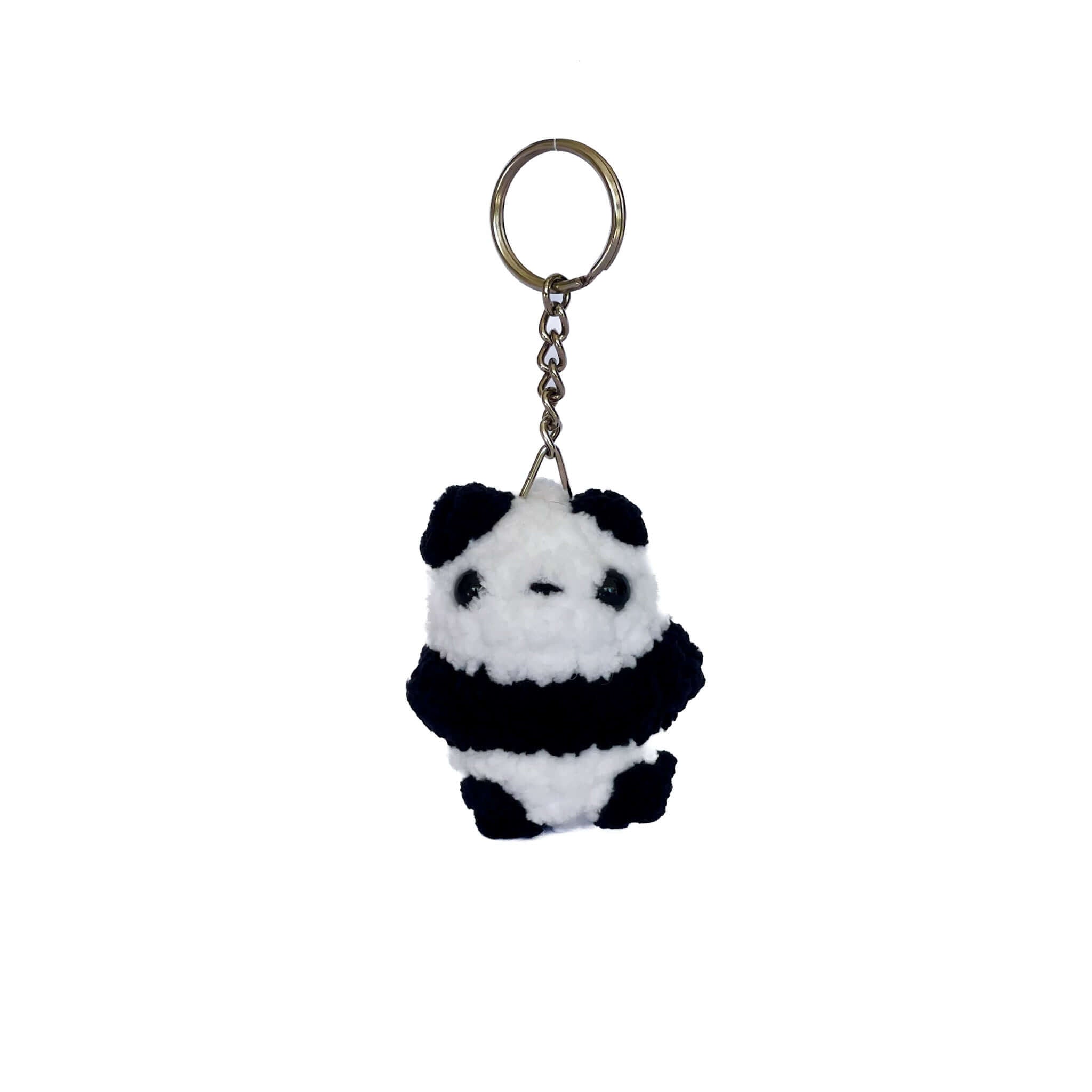 Peluş Panda Anahtarlık – El Yapımı Amigurumi Hediyelik | Zovi