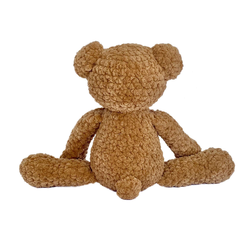 Peluş Oyuncak Ayıcık Barney – El Yapımı Örgü Bebek ve Çocuk Oyuncağı | Zovi