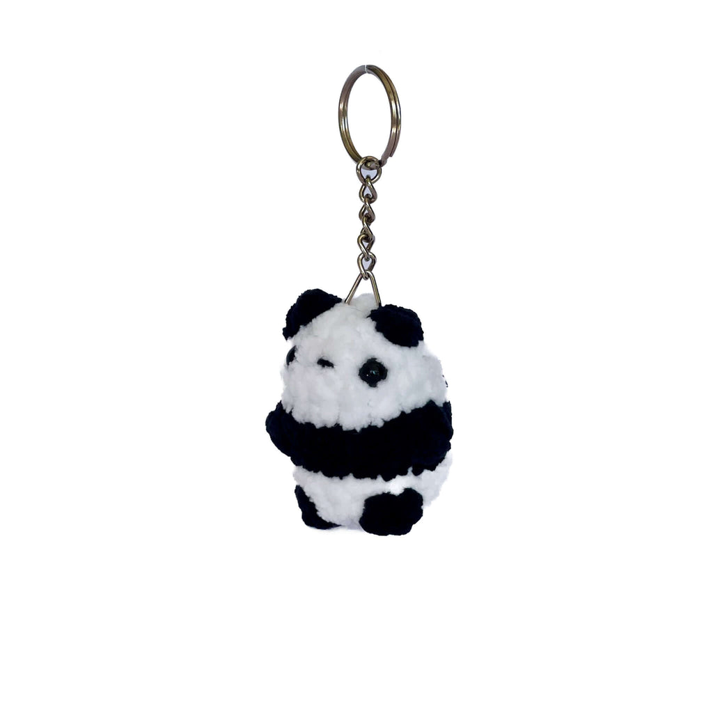 Peluş Panda Anahtarlık – El Yapımı Amigurumi Hediyelik | Zovi