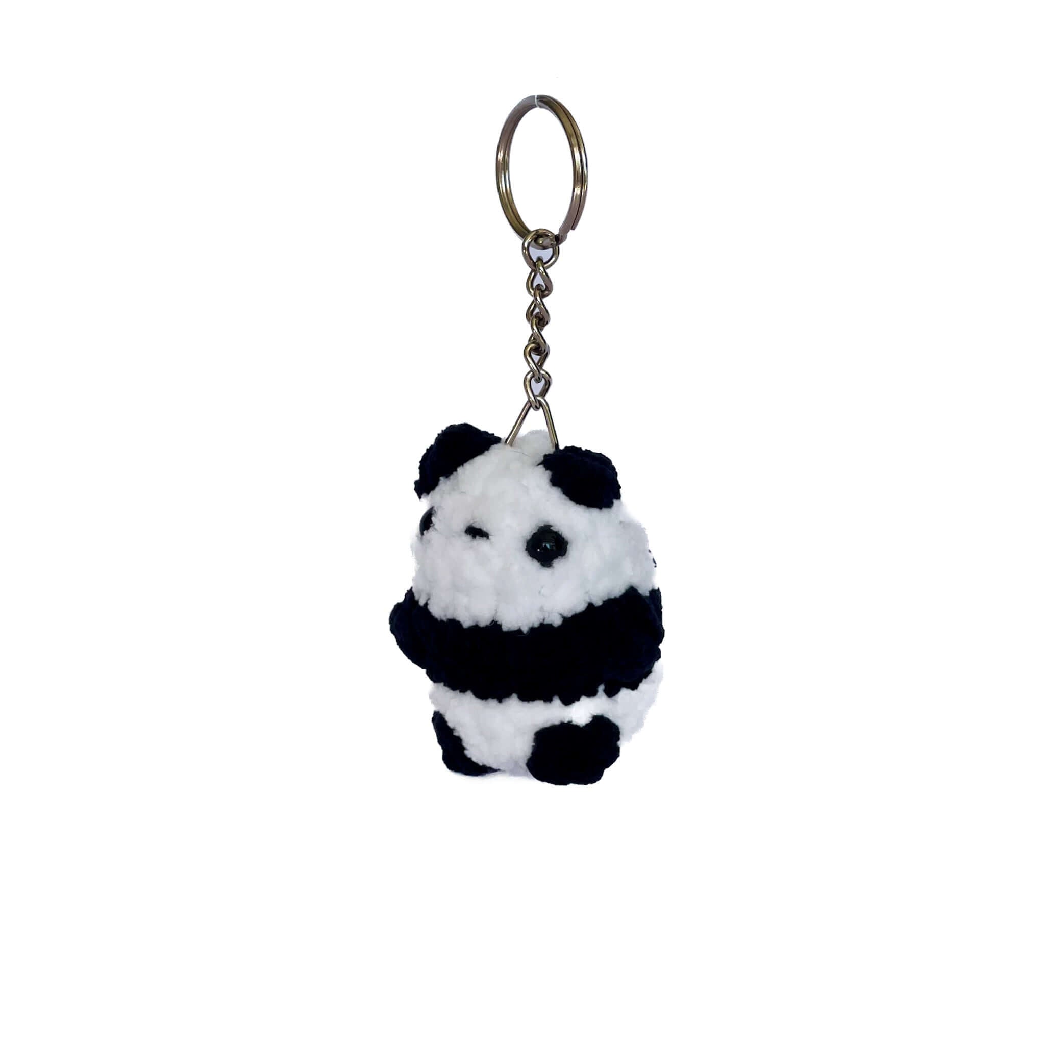 Peluş Panda Anahtarlık – El Yapımı Amigurumi Hediyelik | Zovi