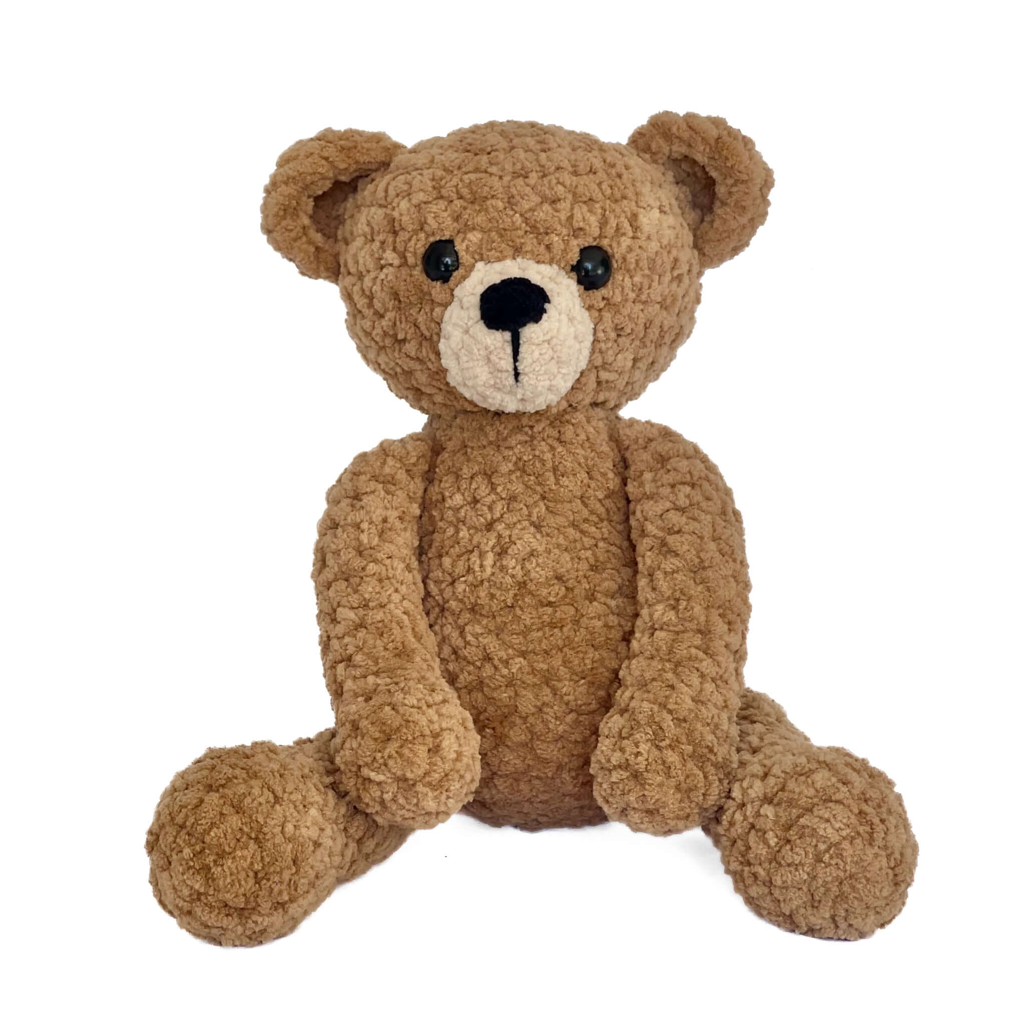 Peluş Oyuncak Ayıcık Barney – El Yapımı Örgü Bebek ve Çocuk Oyuncağı | Zovi