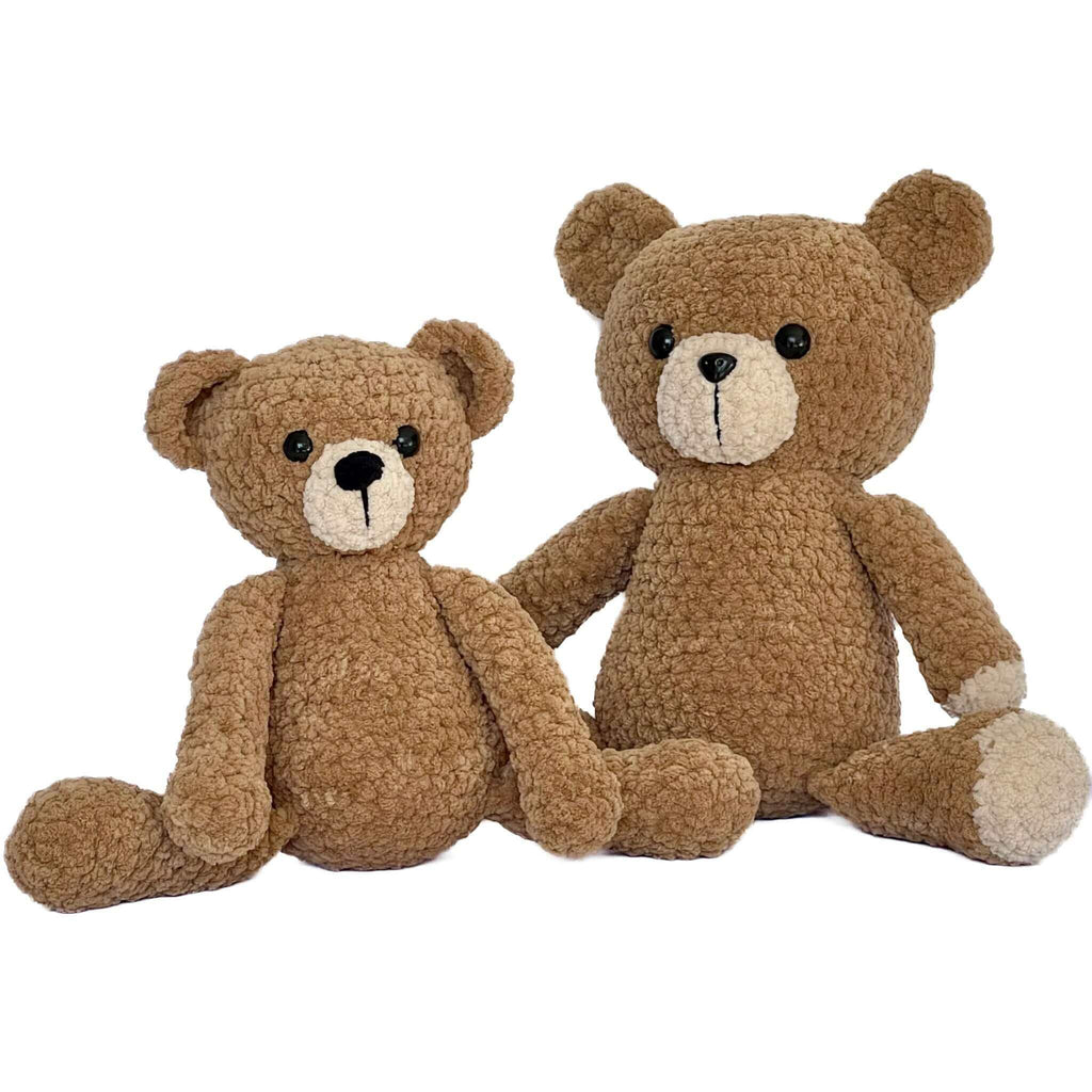 Peluş Oyuncak Ayıcık Barney – El Yapımı Örgü Bebek ve Çocuk Oyuncağı | Zovi