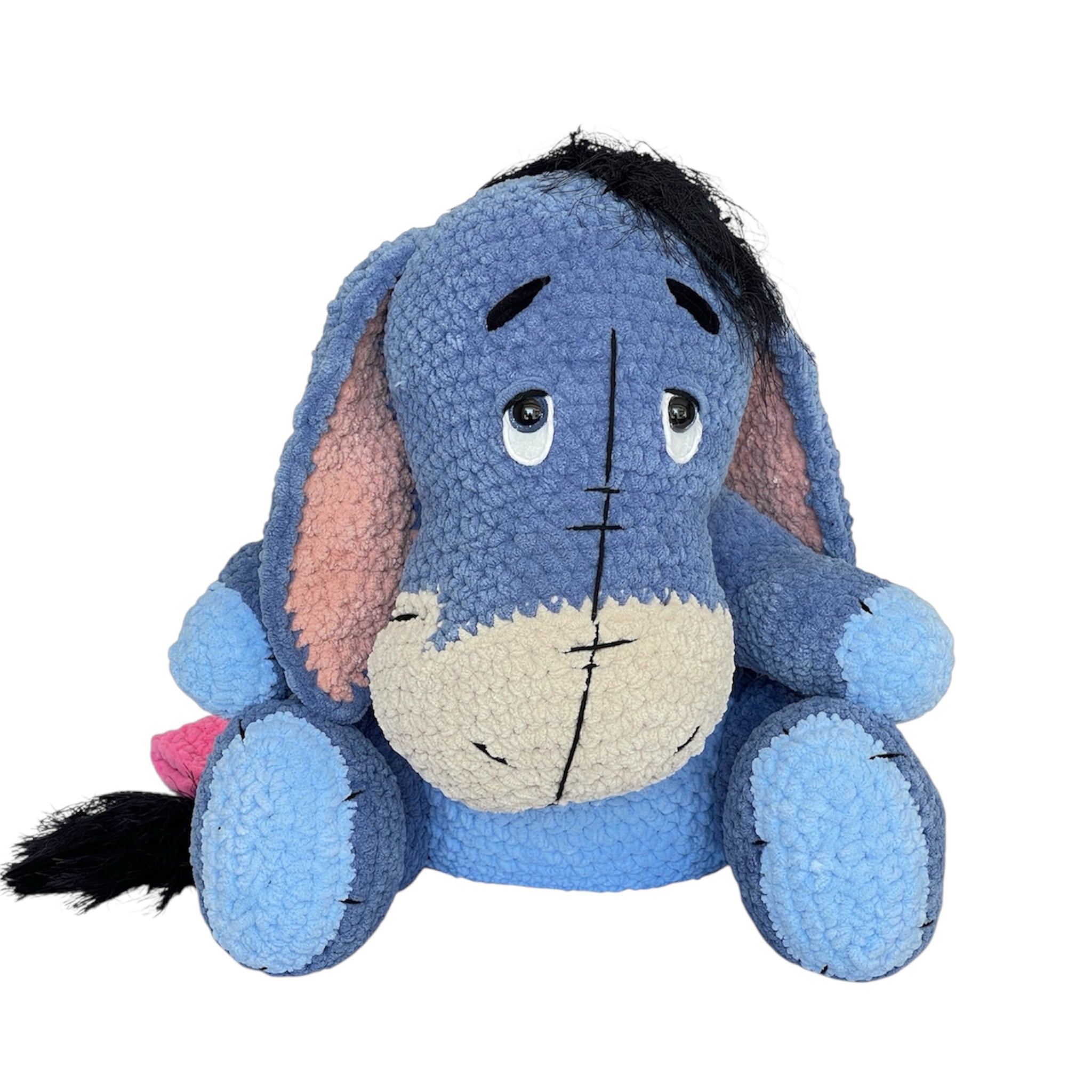 Amigurumi Mutsuz Eşek Eeyore Oyuncak - El Yapımı Örgü Hediye | Zovi