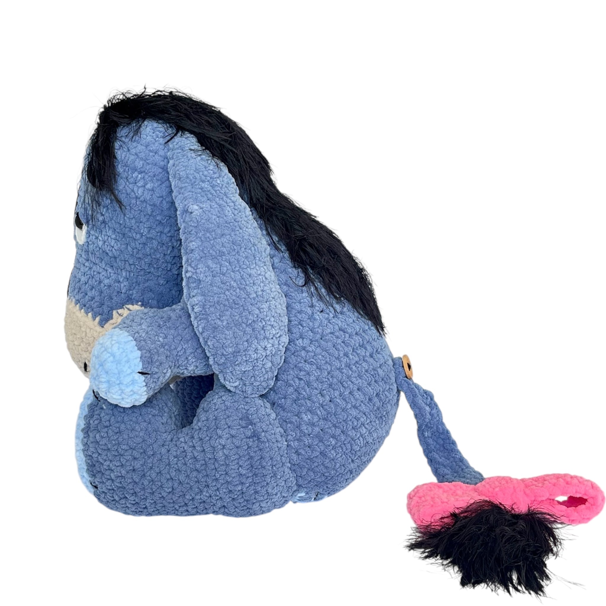 Amigurumi Mutsuz Eşek Eeyore Oyuncak - El Yapımı Örgü Hediye | Zovi
