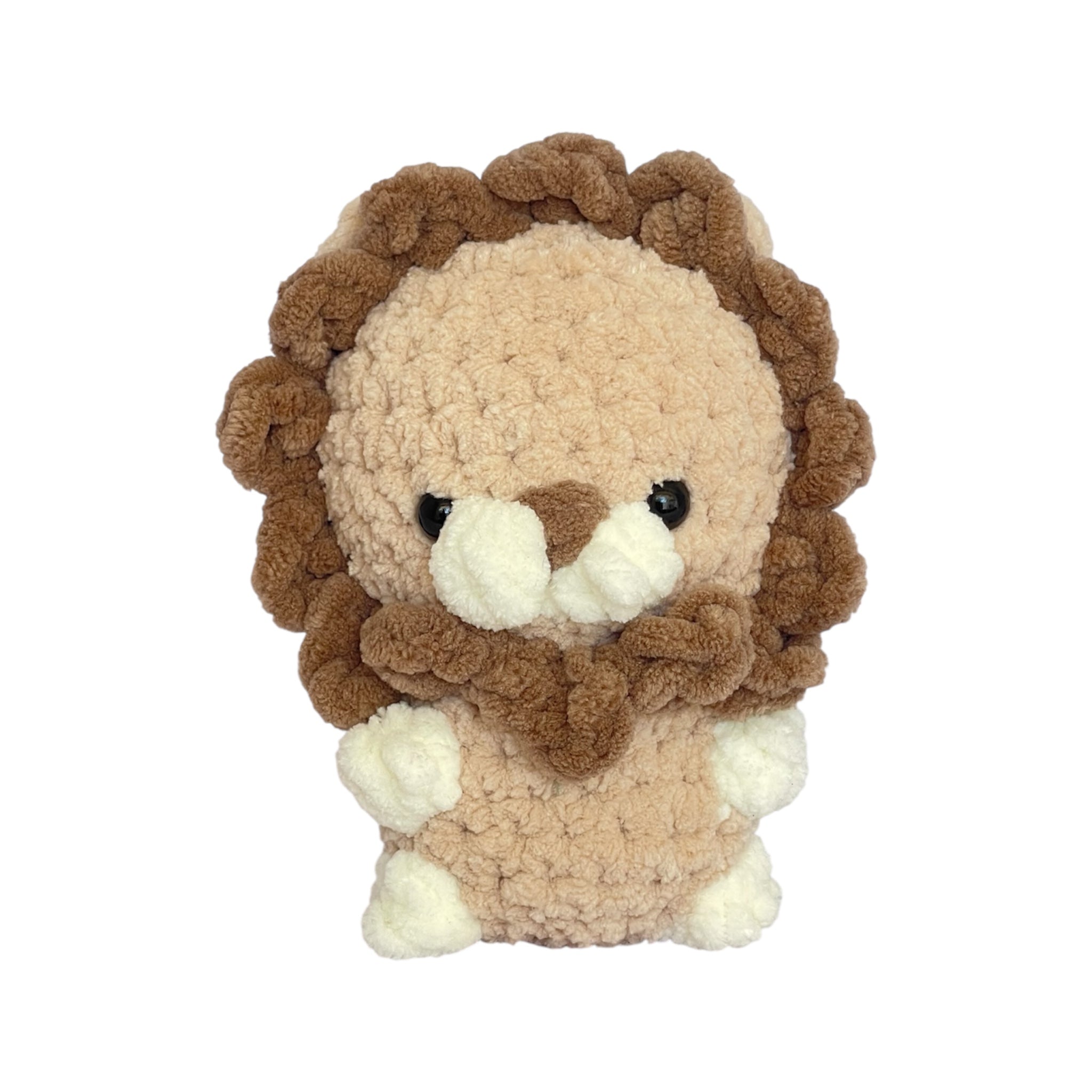 Örgü Aslan Oyuncak – Amigurumi El Yapımı Bebek ve Çocuk Oyuncağı | Zovi