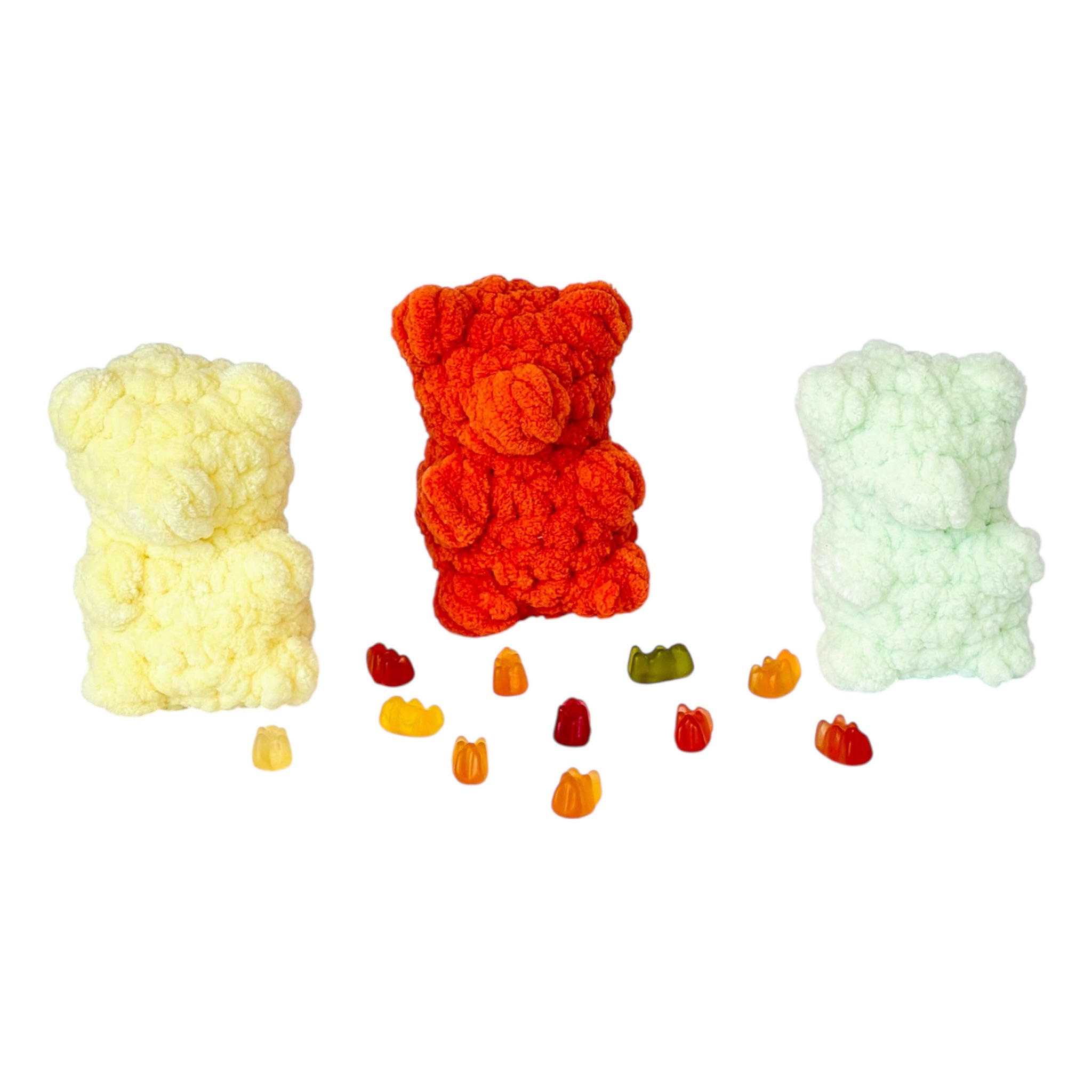 Örgü Ayıcık (Gummy Bear) – Amigurumi El Yapımı Bebek Oyuncağı | Zovi