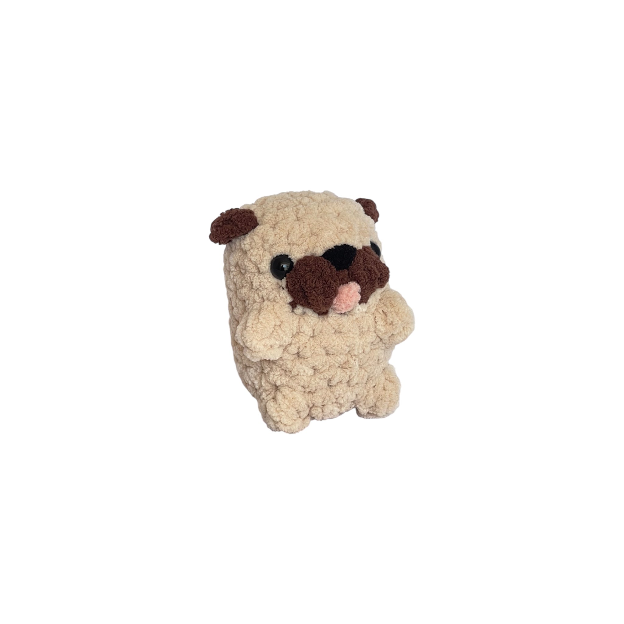 Amigurumi Pug Köpek Oyuncak – El Yapımı Örgü Çocuk Oyuncağı | Zovi