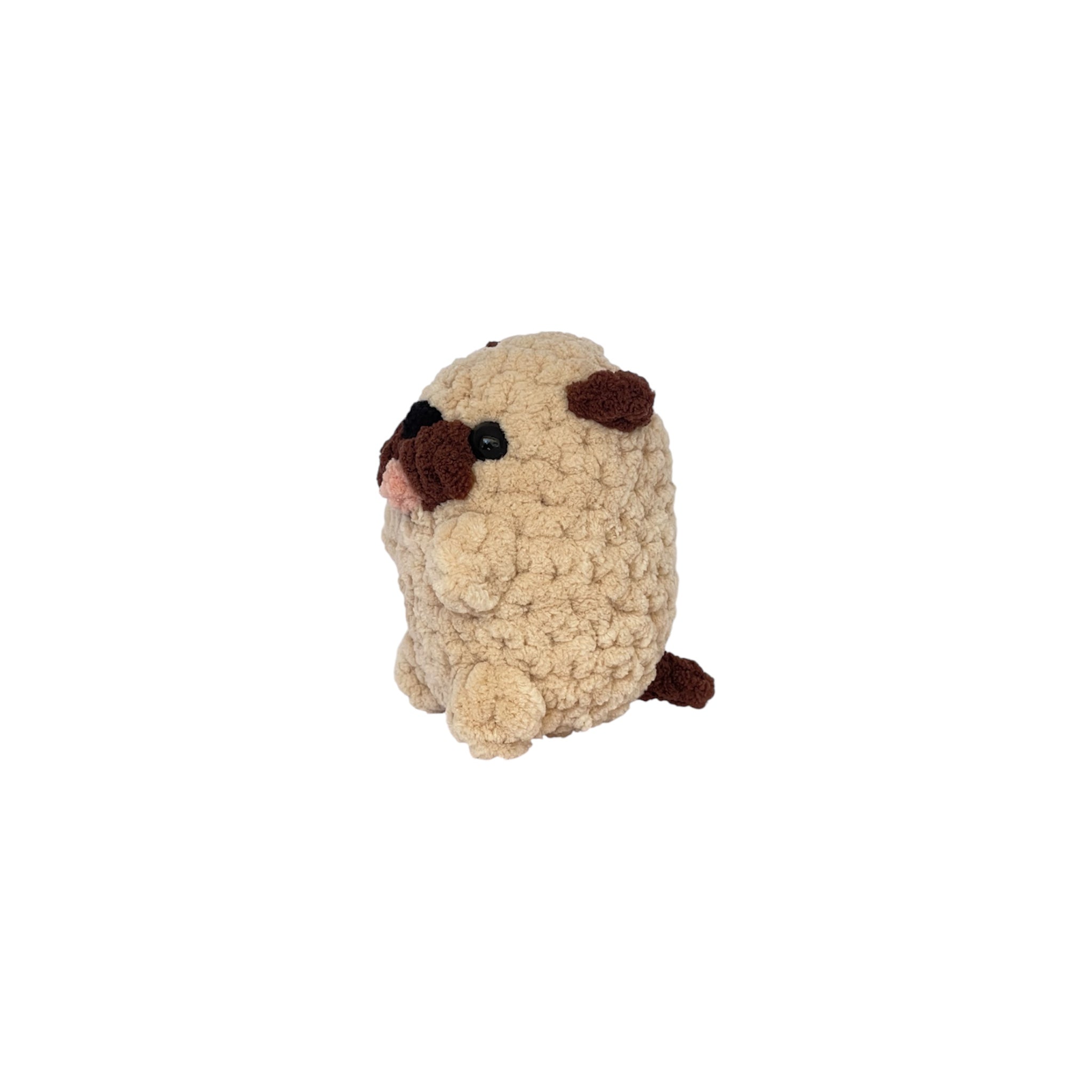 Amigurumi Pug Köpek Oyuncak – El Yapımı Örgü Çocuk Oyuncağı | Zovi