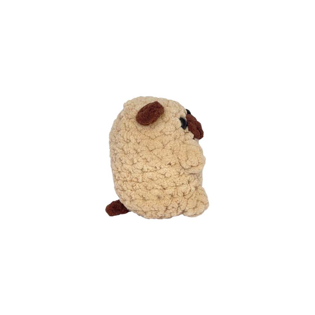 Amigurumi Pug Köpek Oyuncak – El Yapımı Örgü Çocuk Oyuncağı | Zovi
