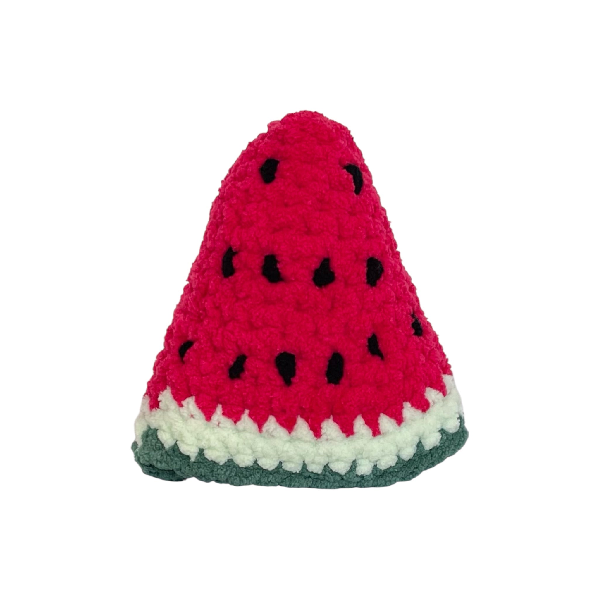 Amigurumi Üçgen Karpuz Dilimi Oyuncak – El Yapımı Örgü Oyuncak | Zovi