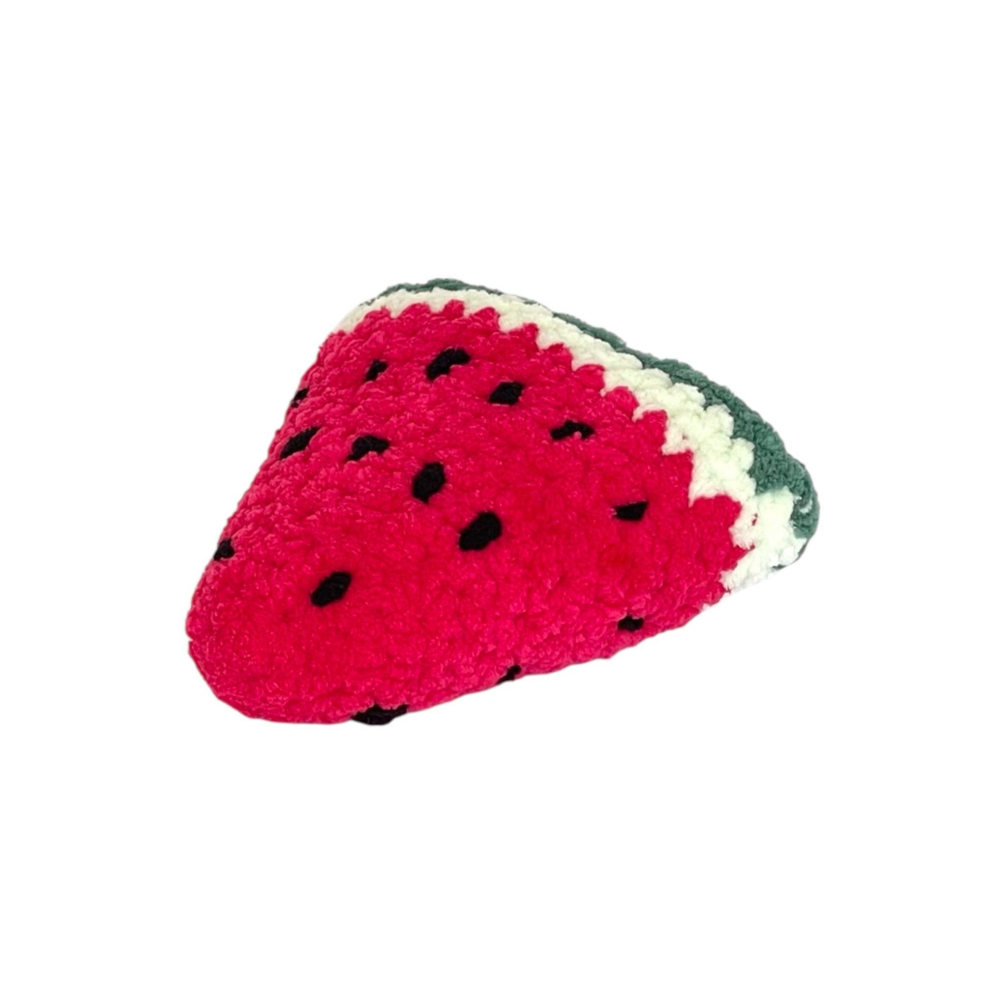 Amigurumi Üçgen Karpuz Dilimi Oyuncak – El Yapımı Örgü Oyuncak | Zovi
