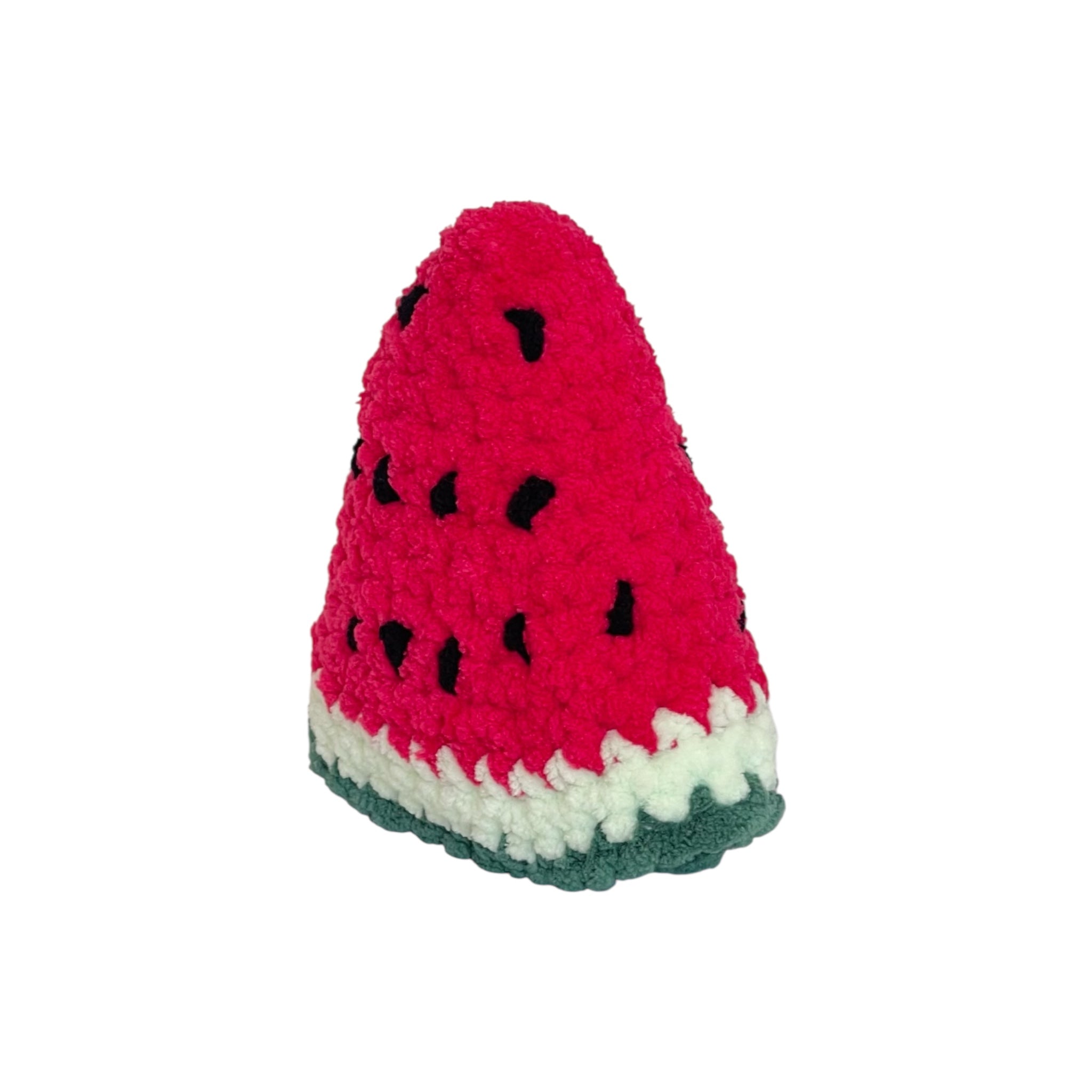 Amigurumi Üçgen Karpuz Dilimi Oyuncak – El Yapımı Örgü Oyuncak | Zovi