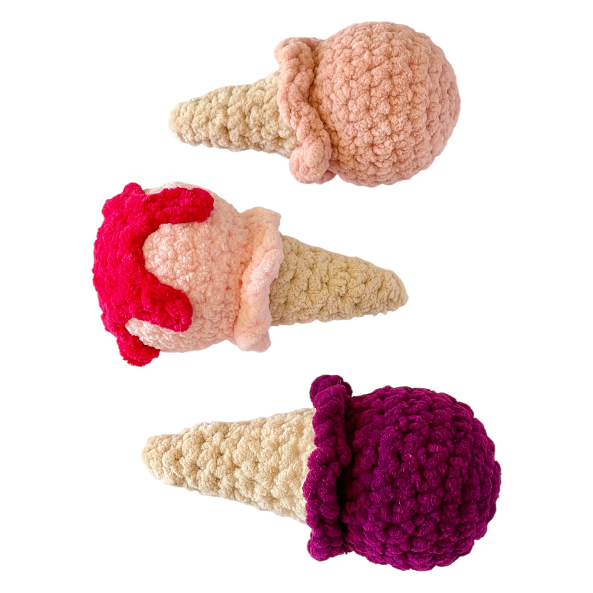Örgü Dondurma Oyuncak – Amigurumi El Yapımı Bebek Hediyesi | Zovi