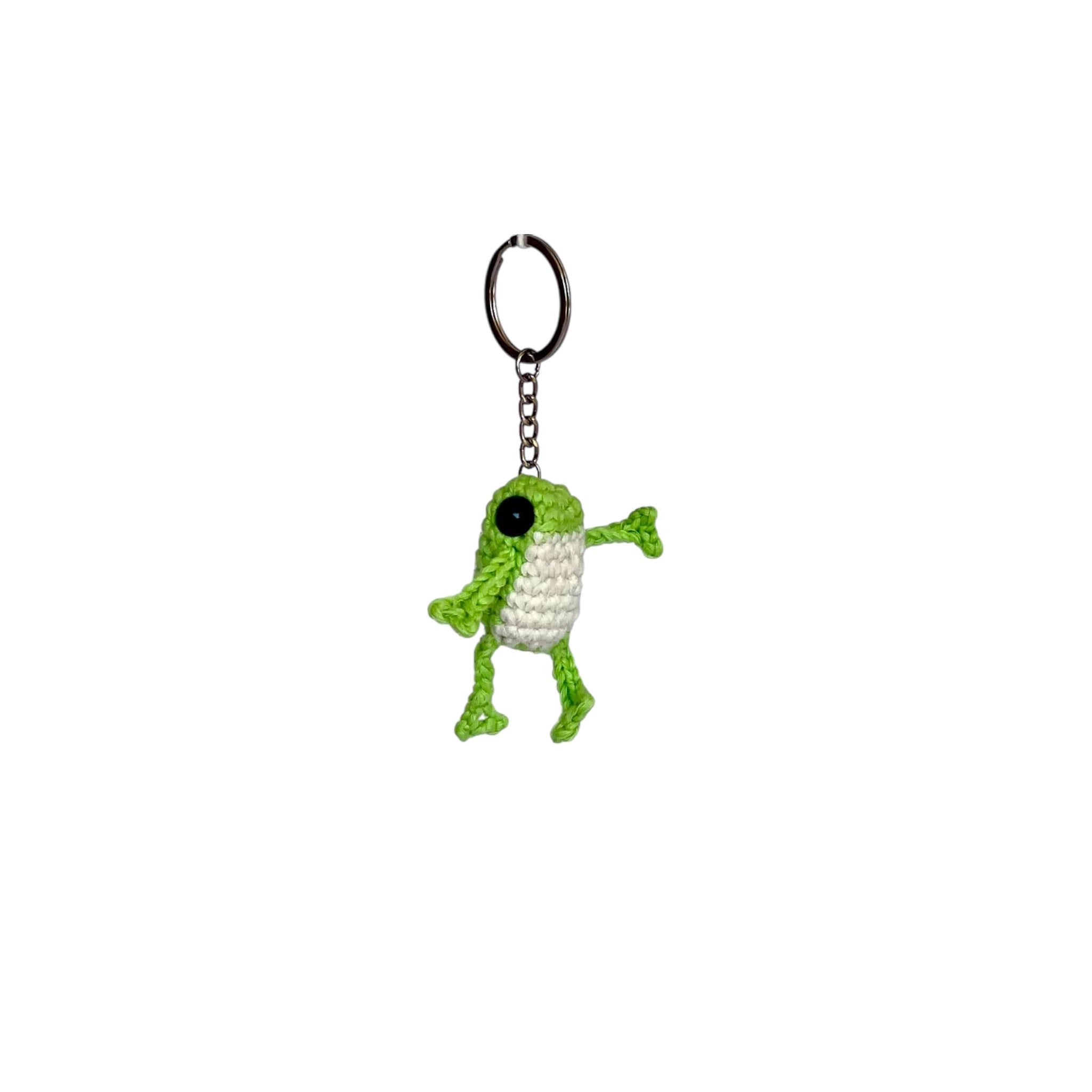 Amigurumi Kurbağa Anahtarlık – El Yapımı Hediyelik Anahtarlık | Zovi