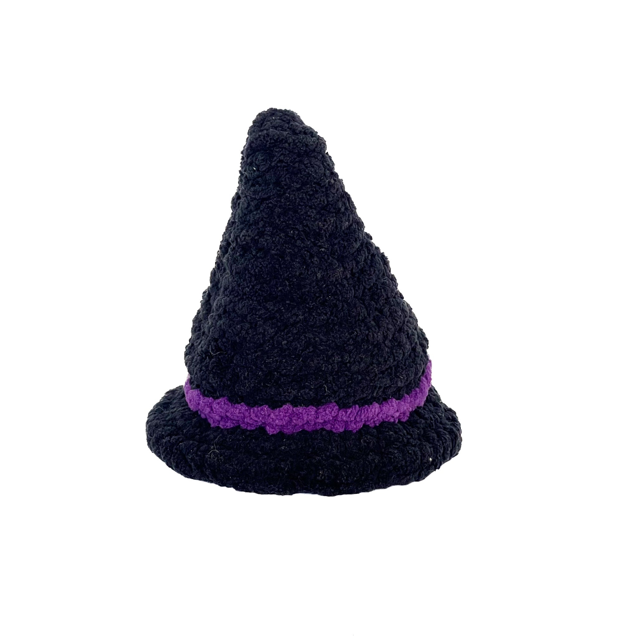 Örgü Cadı Şapkalı Hayalet Oyuncak – Amigurumi El Yapımı Halloween Dekoru | Zovi