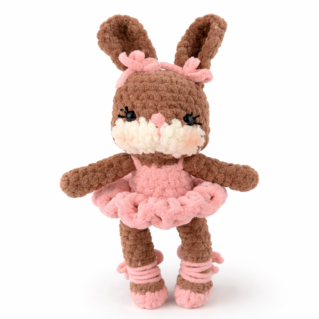 Balerin Tavşan Peluş Oyuncak – Kısa Dik Kulaklı Tavşan | Zovi