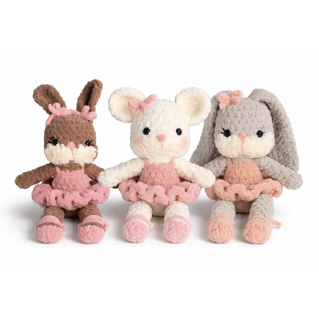 Balerin Tavşan Peluş Oyuncak – Uzun Kulaklı Tavşan | Zovi