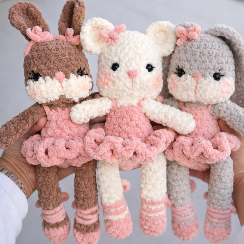 Balerin Tavşan Peluş Oyuncak – Uzun Kulaklı Tavşan | Zovi