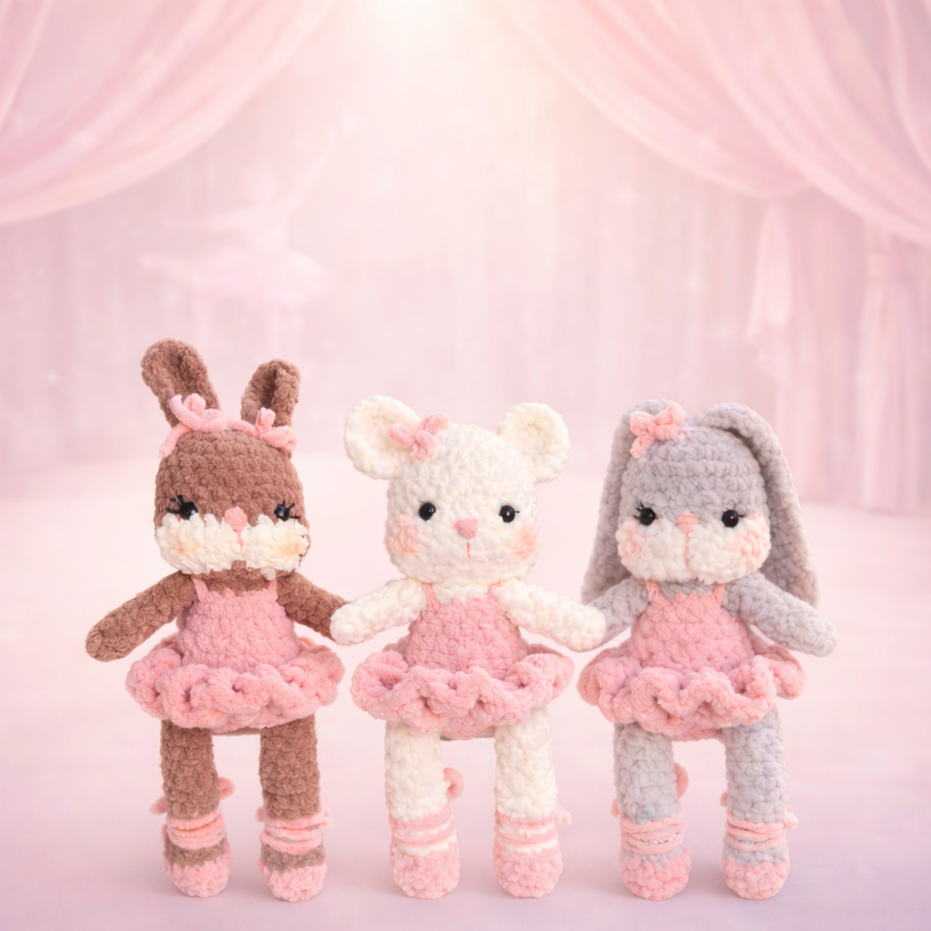 Balerin Tavşan Peluş Oyuncak – Uzun Kulaklı Tavşan | Zovi