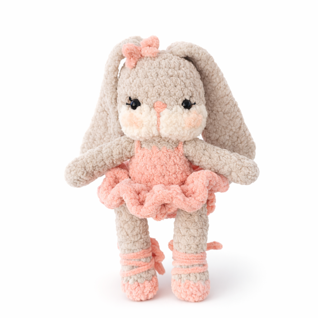 Balerin Tavşan Peluş Oyuncak – Uzun Kulaklı Tavşan | Zovi