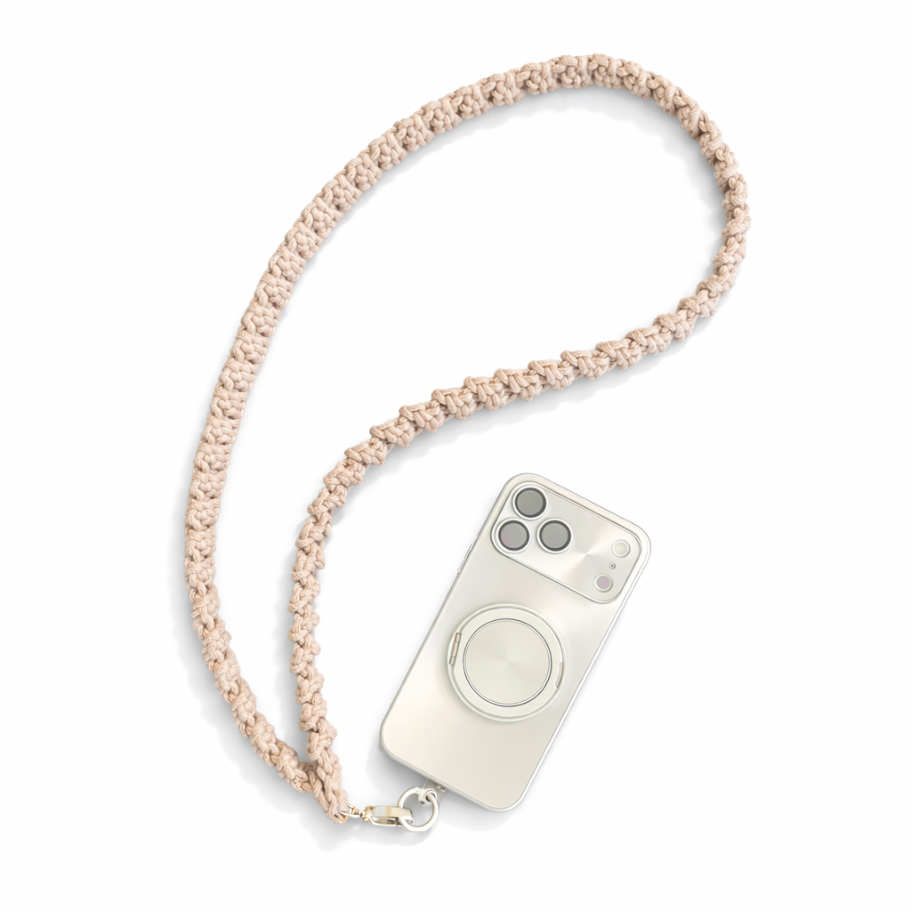 Örgü Telefon Askısı - Çapraz Telefon Kordonu | Zovi