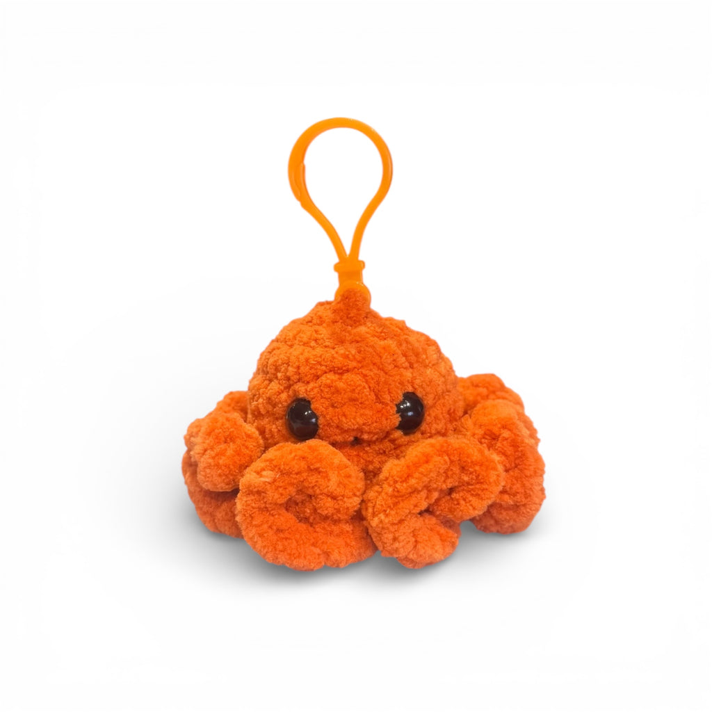 Sakız Şişiren Ahtapot Anahtarlık - Balonlu Peluş Oyuncak Anahtarlık | Zovi