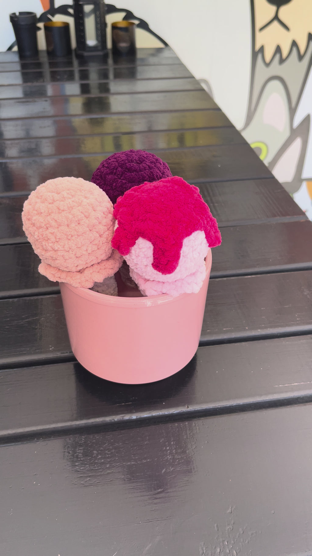 Örgü Dondurma Oyuncak – Amigurumi El Yapımı Bebek Hediyesi | Zovi