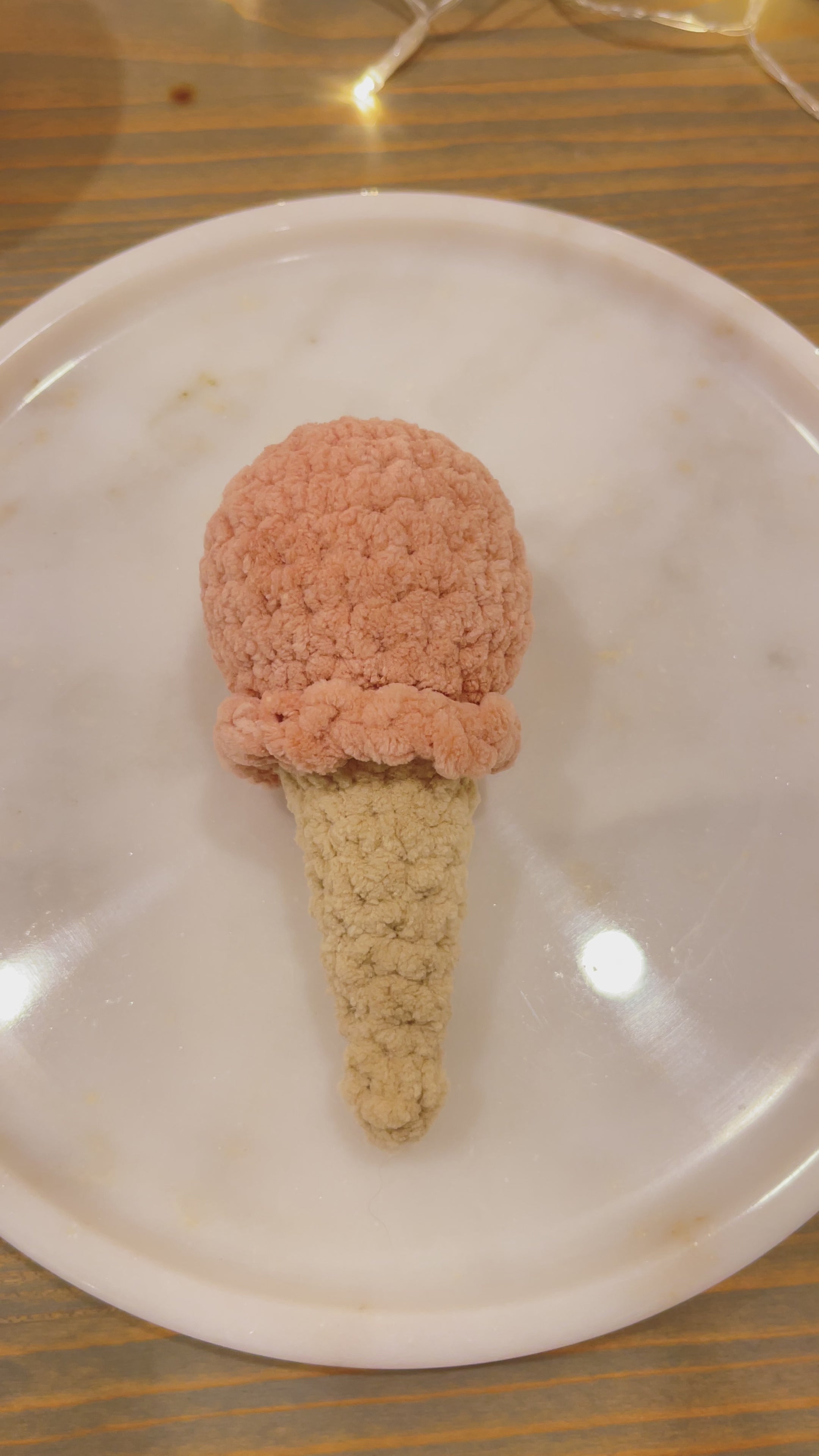 Örgü Dondurma Oyuncak – Amigurumi El Yapımı Bebek Hediyesi | Zovi
