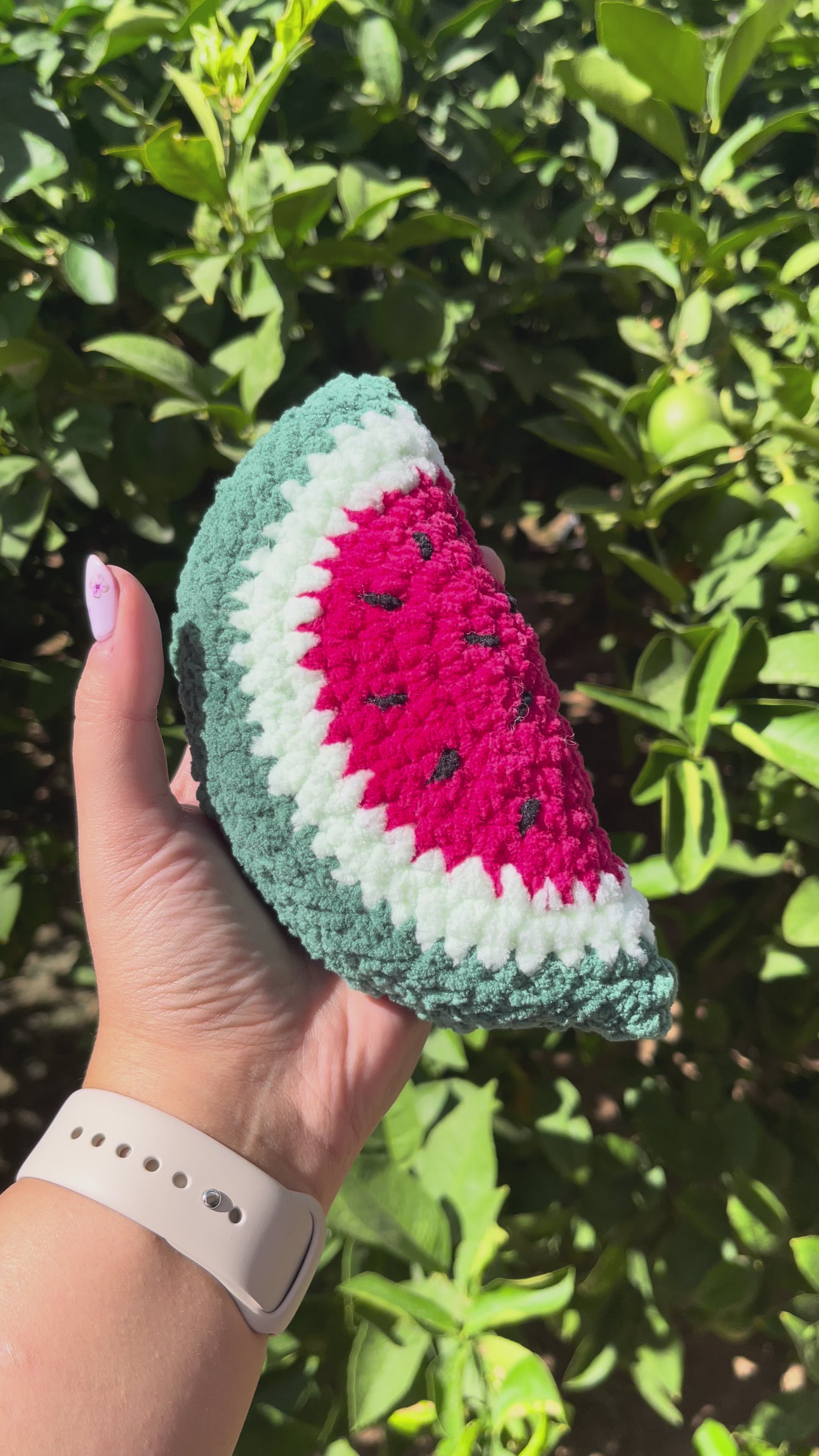 Örgü Karpuz Dilimi Oyuncak – Amigurumi El Yapımı Hediye | Zovi