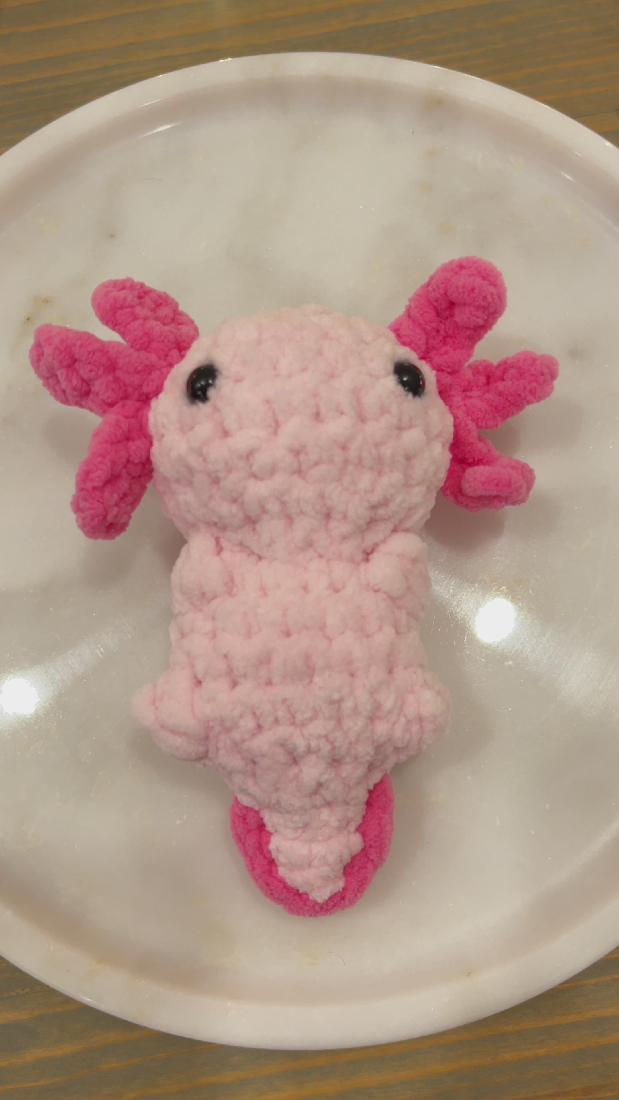 Örgü Axolotl Oyuncak – Amigurumi El Yapımı Bebek Hediyesi | Zovi