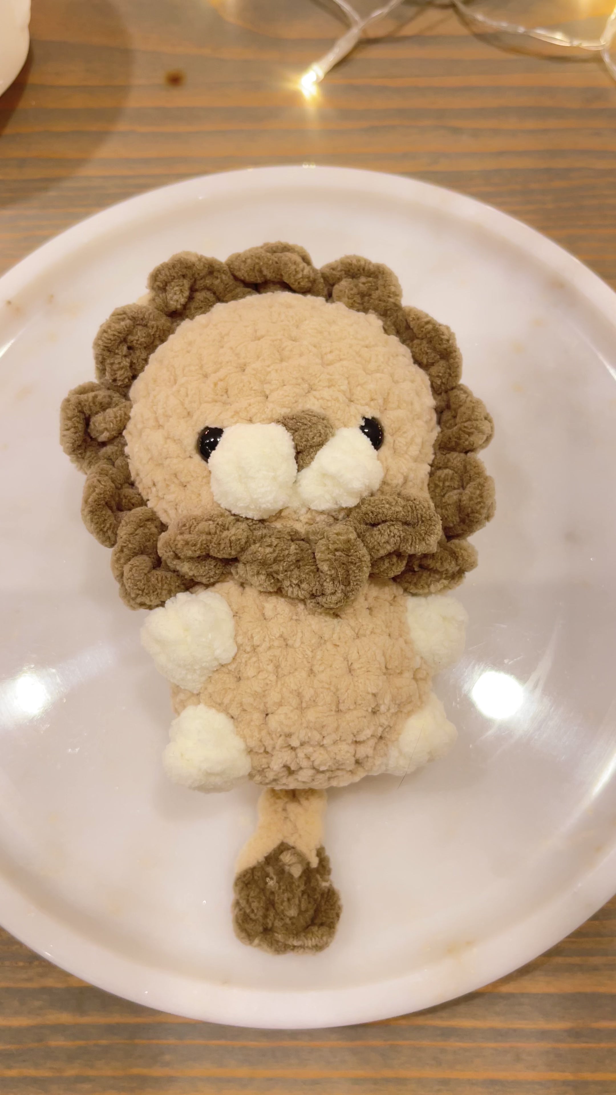 Örgü Aslan Oyuncak – Amigurumi El Yapımı Bebek ve Çocuk Oyuncağı | Zovi
