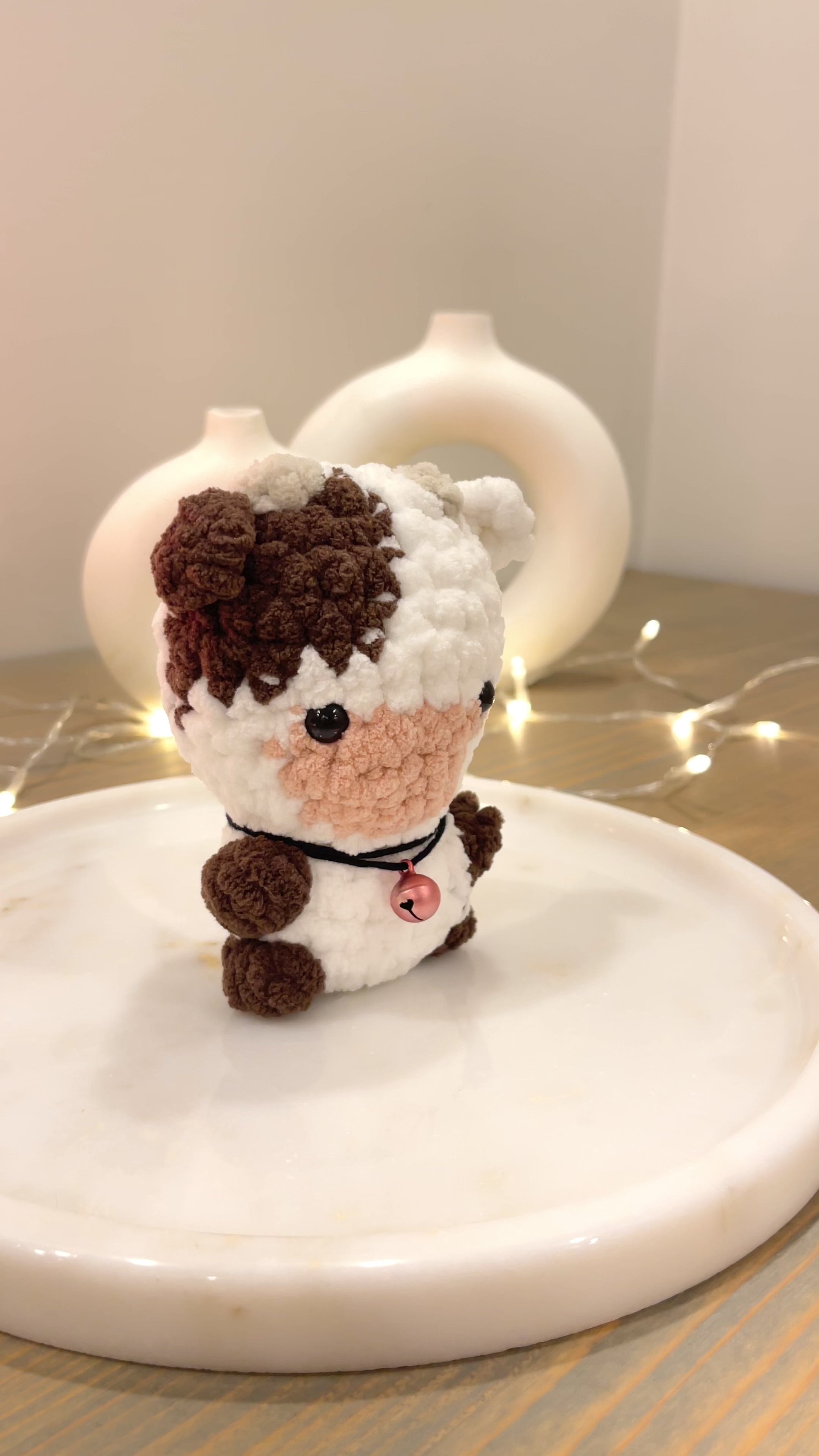 Amigurumi İnek Oyuncak – El Yapımı Örgü Bebek Hediyesi | Zovi
