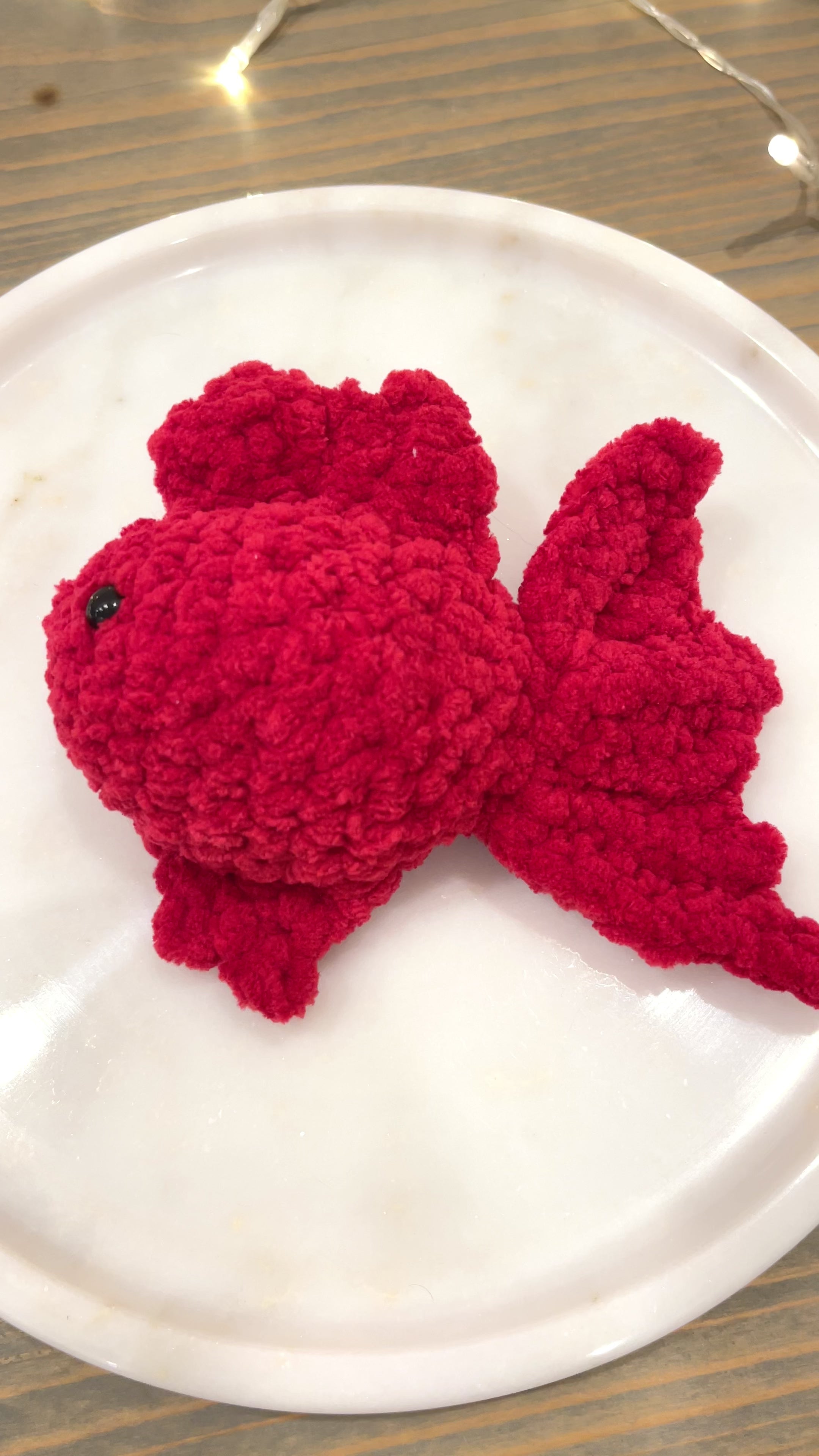 Örgü Balık Oyuncak – Beta Balığı Amigurumi El Yapımı Çocuk Oyuncağı | Zovi