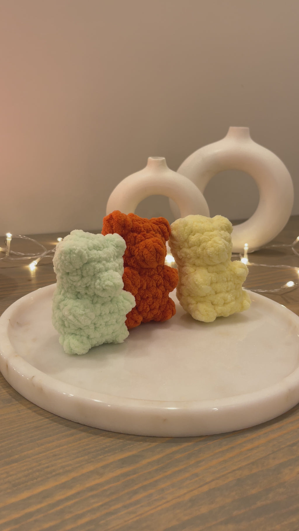 Örgü Ayıcık (Gummy Bear) – Amigurumi El Yapımı Bebek Oyuncağı | Zovi
