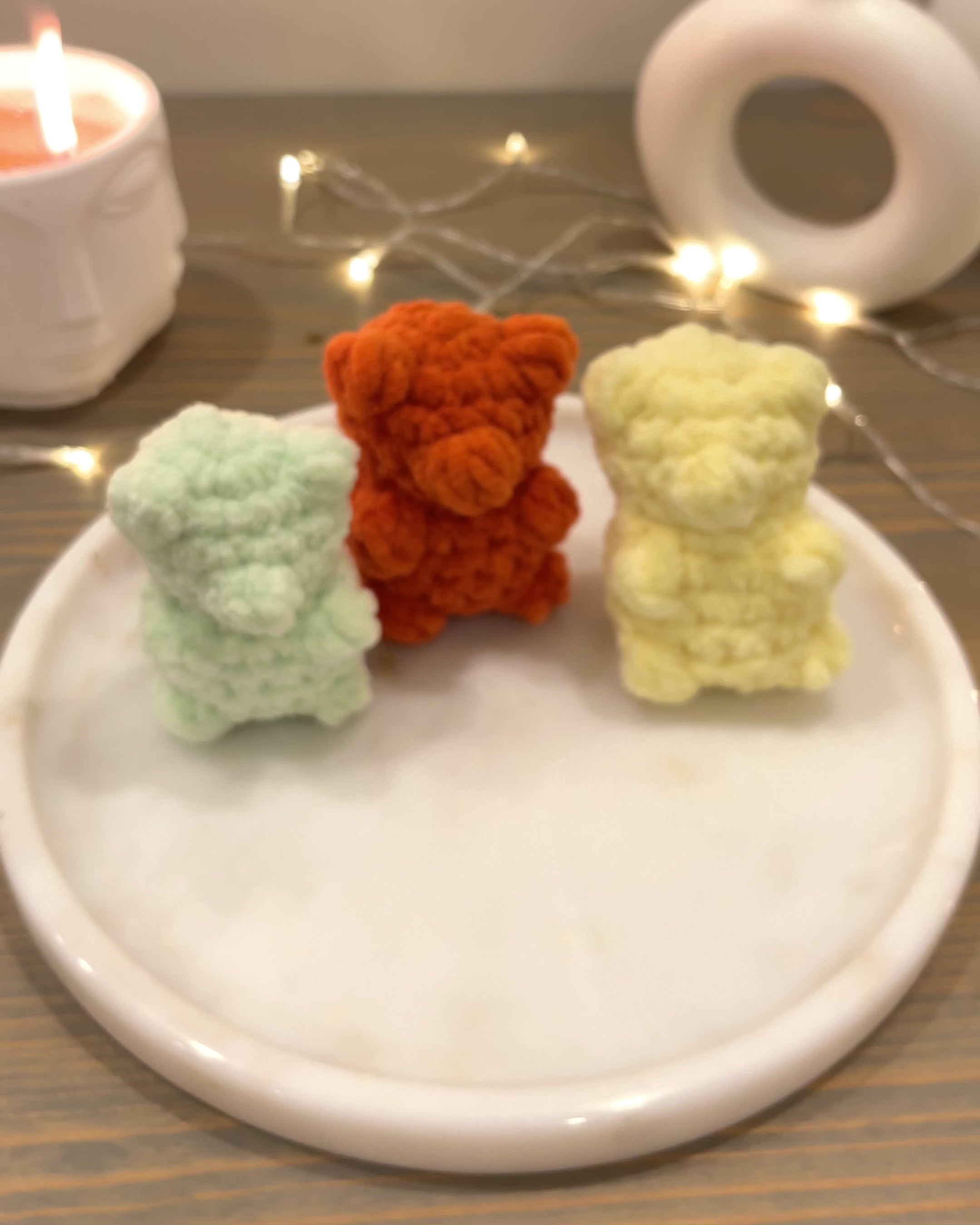 Örgü Ayıcık (Gummy Bear) – Amigurumi El Yapımı Bebek Oyuncağı | Zovi