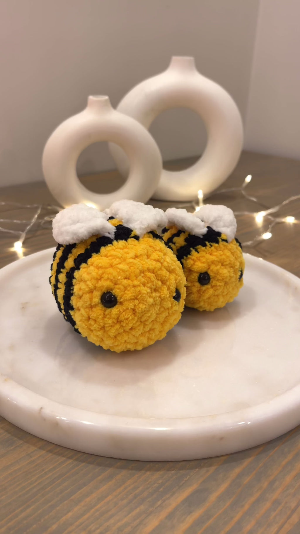 Örgü Arı Oyuncak – Amigurumi El Yapımı Bebek Hediyesi | Zovi