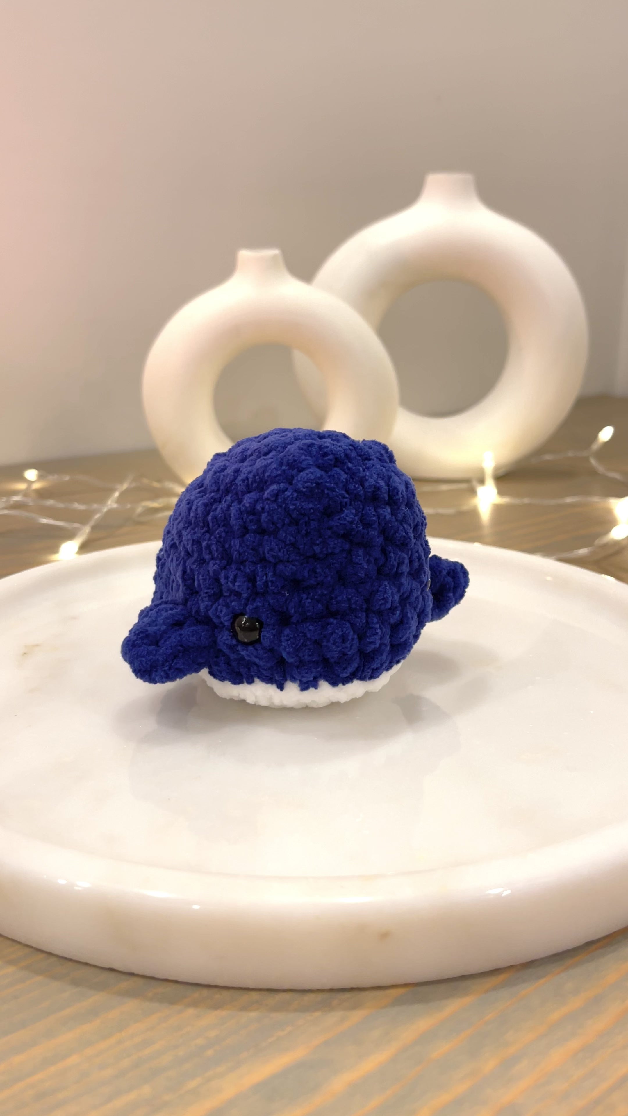 Örgü Balina Oyuncak – Amigurumi El Yapımı Bebek ve Çocuk Oyuncağı | Zovi